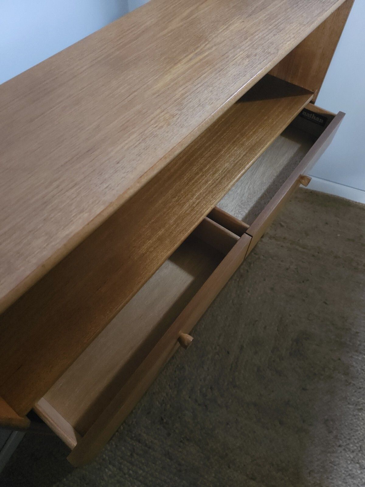 photo furniture Nathan Book Shelves Teak Vintage Mid Century Display Unit Retro Delivery