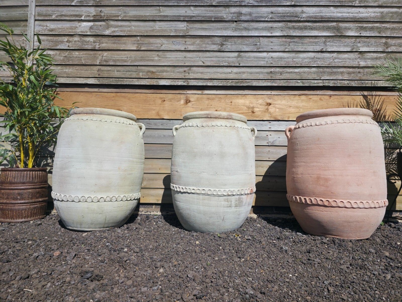 Large Rustic Mediterranean Terracotta Olive Tree Garden Plant Pot Planter Urn photo furniture