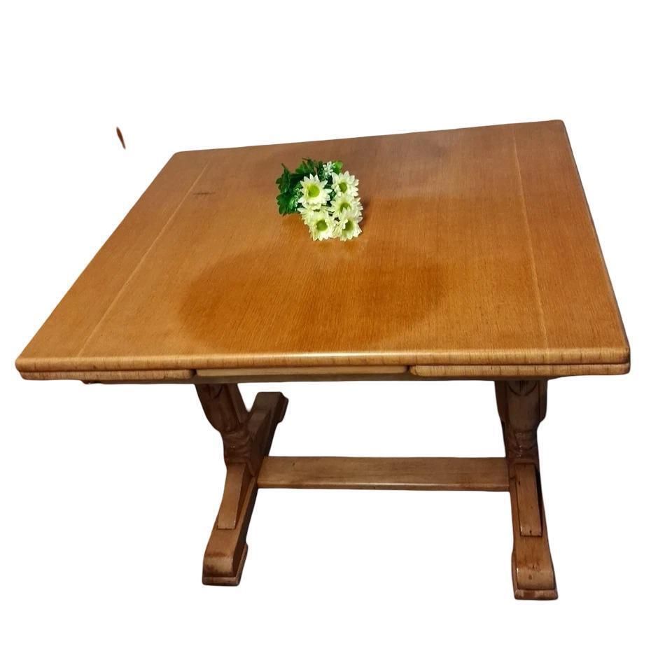 photo for sale Antique Art Deco Draw Leaf Table With Matching Chair Set