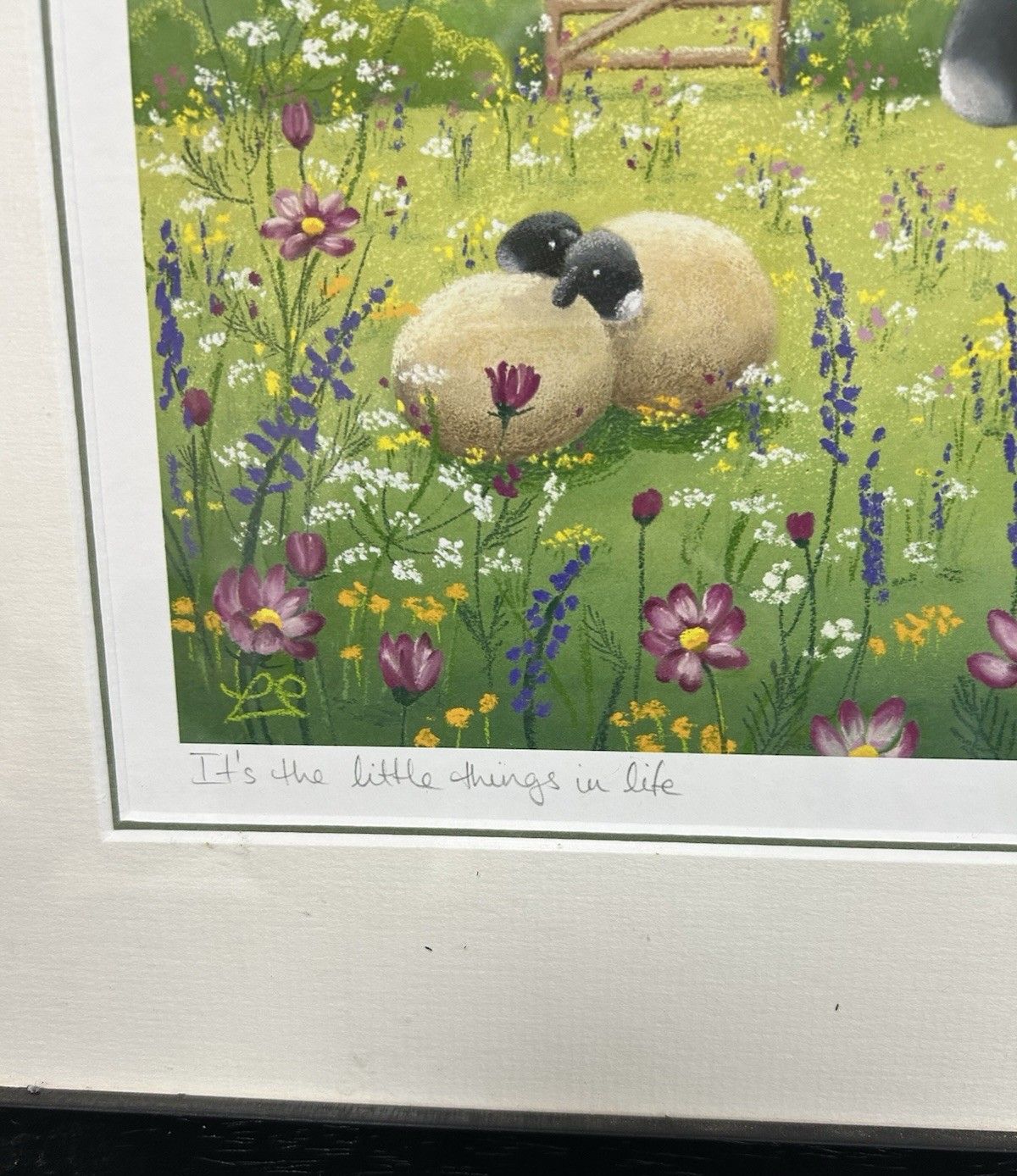 Lucy Pittaway Framed 'It's The Little Things In Life' Signed Print photo vinterior