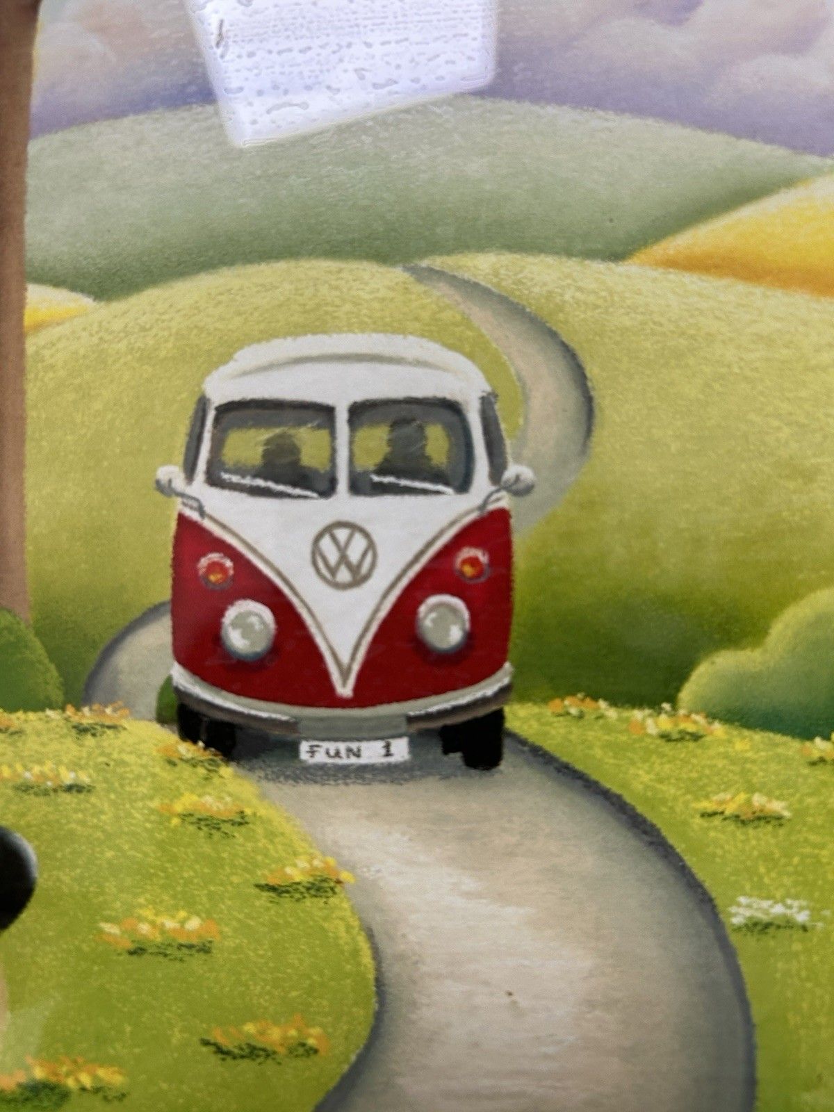 photo furniture Lucy Pittaway Framed 'Road Trip' Signed Print Volkswagen Campervan Style