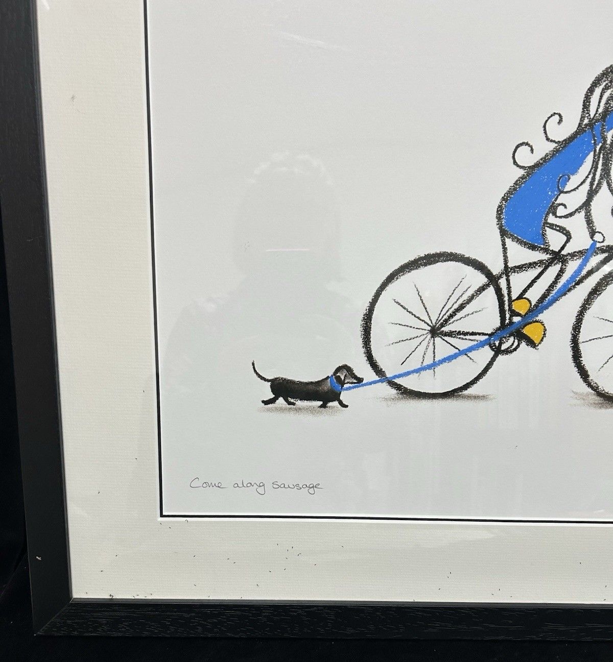 Lucy Pittaway Framed 'Come Along Sausage' Signed Print photo 220.0
