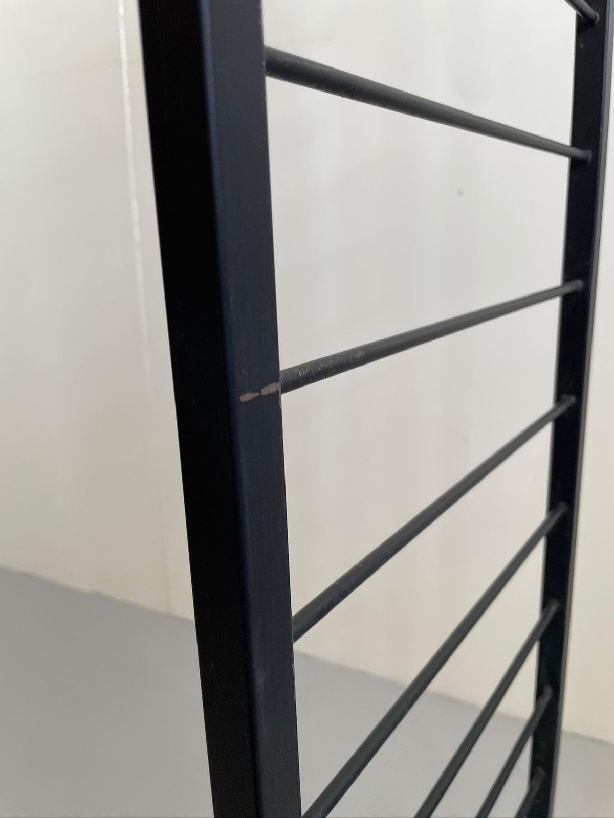 200cm X 35cm Black Staples Ladderax Ladder 2 Feet Room Divider photo vintage
