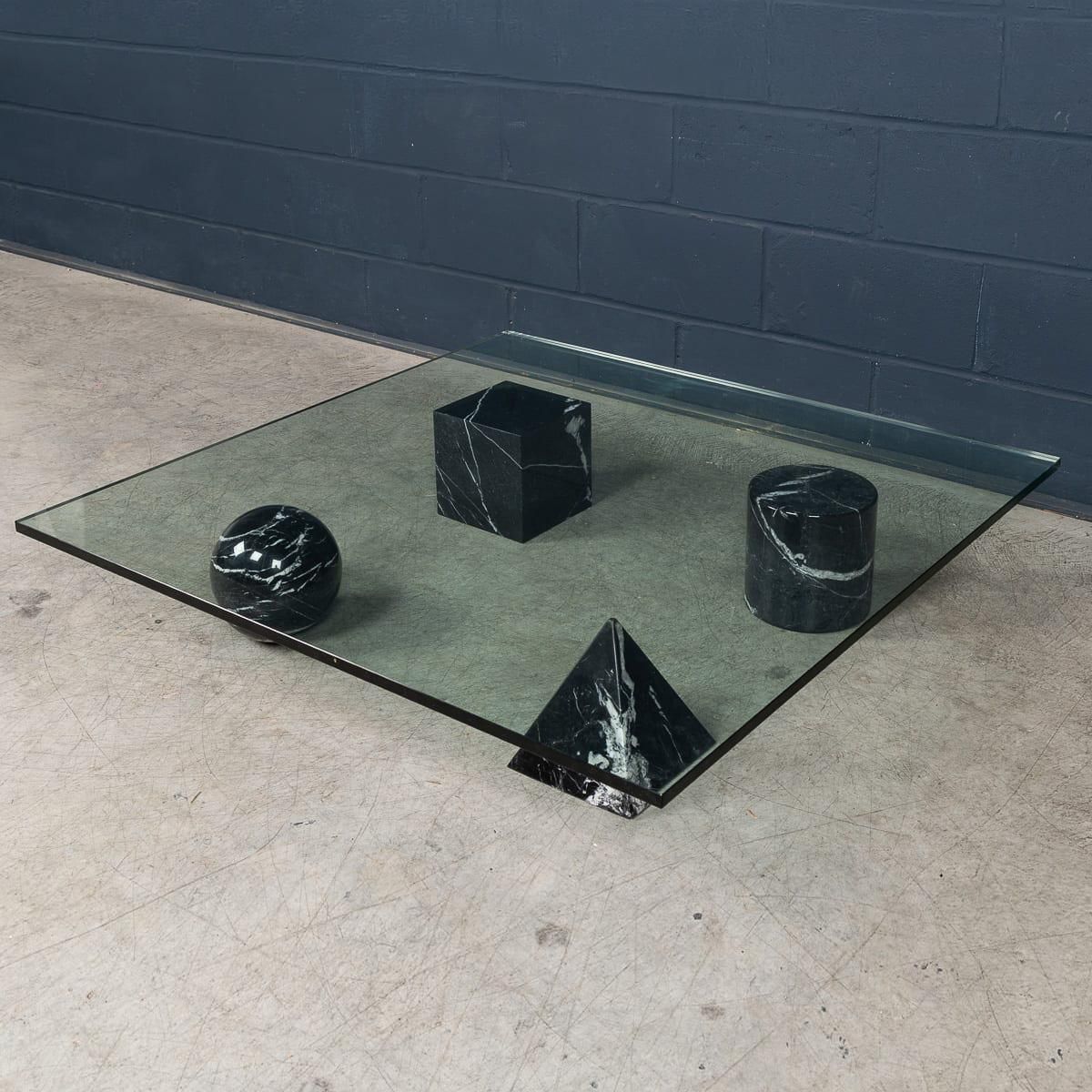 20thc 'Metafora' Coffee Table By Lella & Massimo Vignelli For Casigliani C.1980 photo furniture