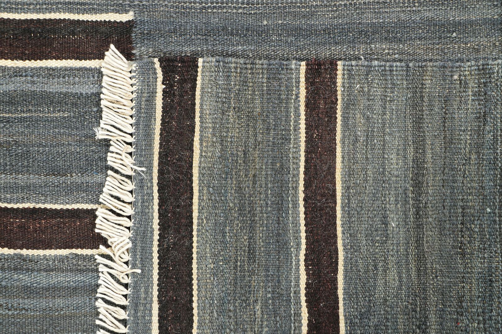 Handmade Contemporary Geometric Kilim Flatweave Rug, 152cm X 201cm photo vinterior