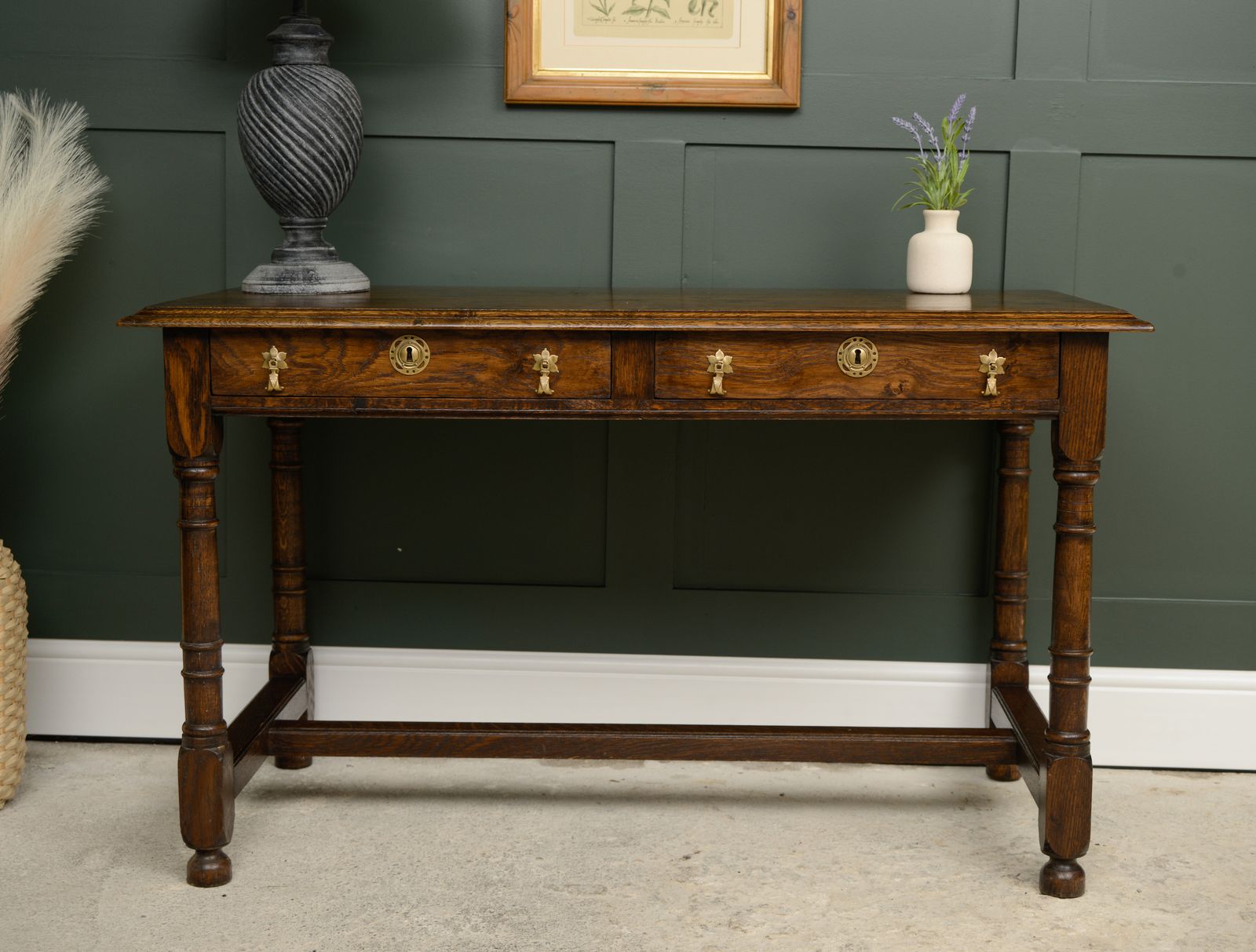Solid Oak Console  With Drawers   Bylaw Furniture photo Furniture