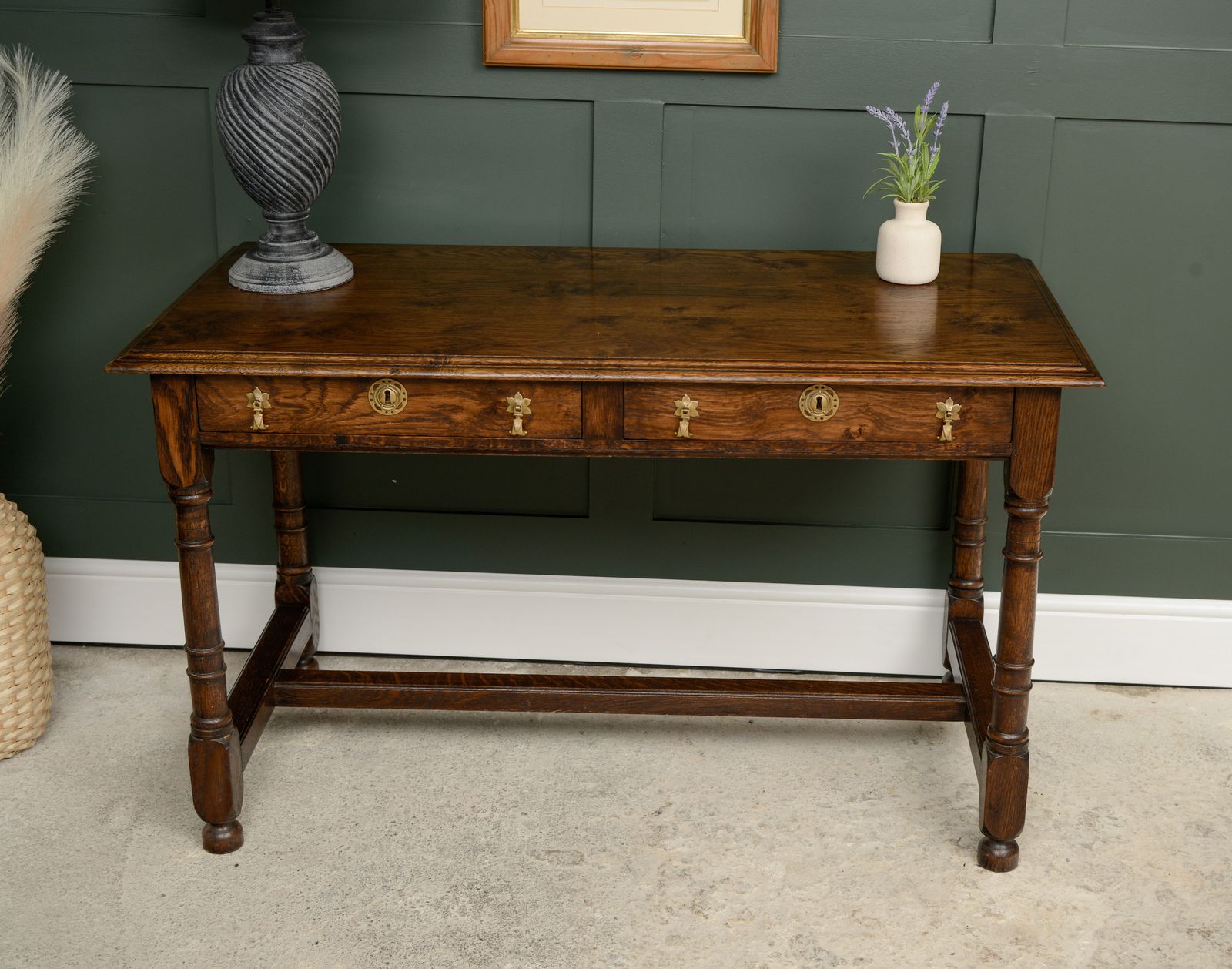 Solid Oak Console  With Drawers   Bylaw Furniture photo vinterior