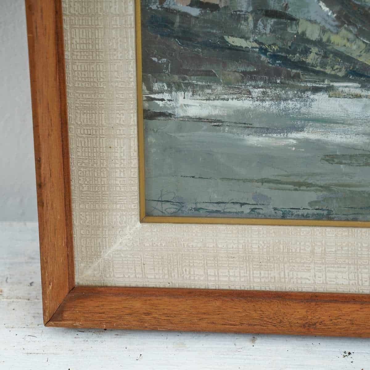 Oil On Panel, Landscape, Unidentified Signature, 1960s photo for sale