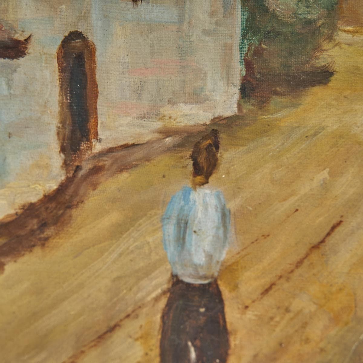 Oil Painting Giorgia T. 1949, Mountain Road photo for sale
