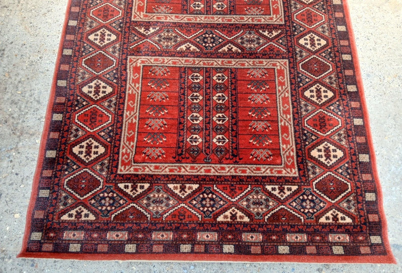 Vintage Fine Old Wool Afghan Purdah/Hatchlou Handmade Carpet 195 X 135 Cm photo for sale