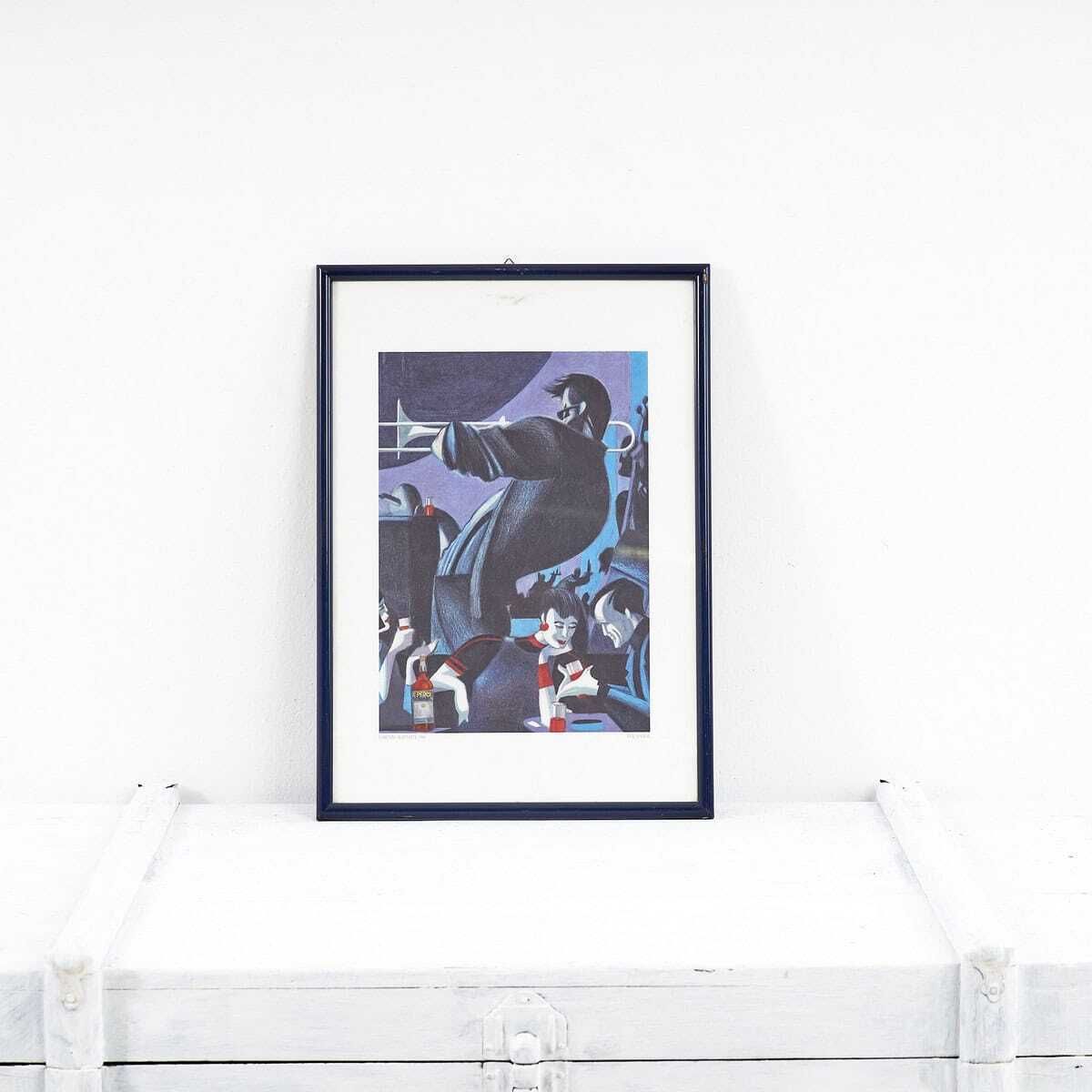 Vintage Aperol Poster Print By Lorenzo Mattotti