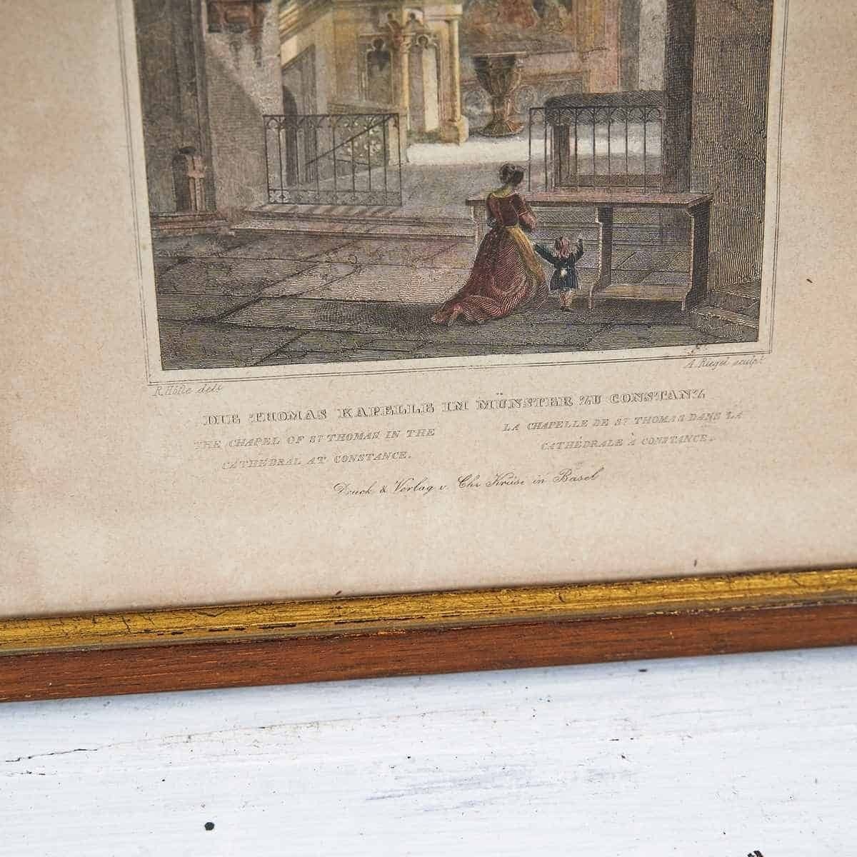 Vintage Print, Enchanting Antique Church photo furniture