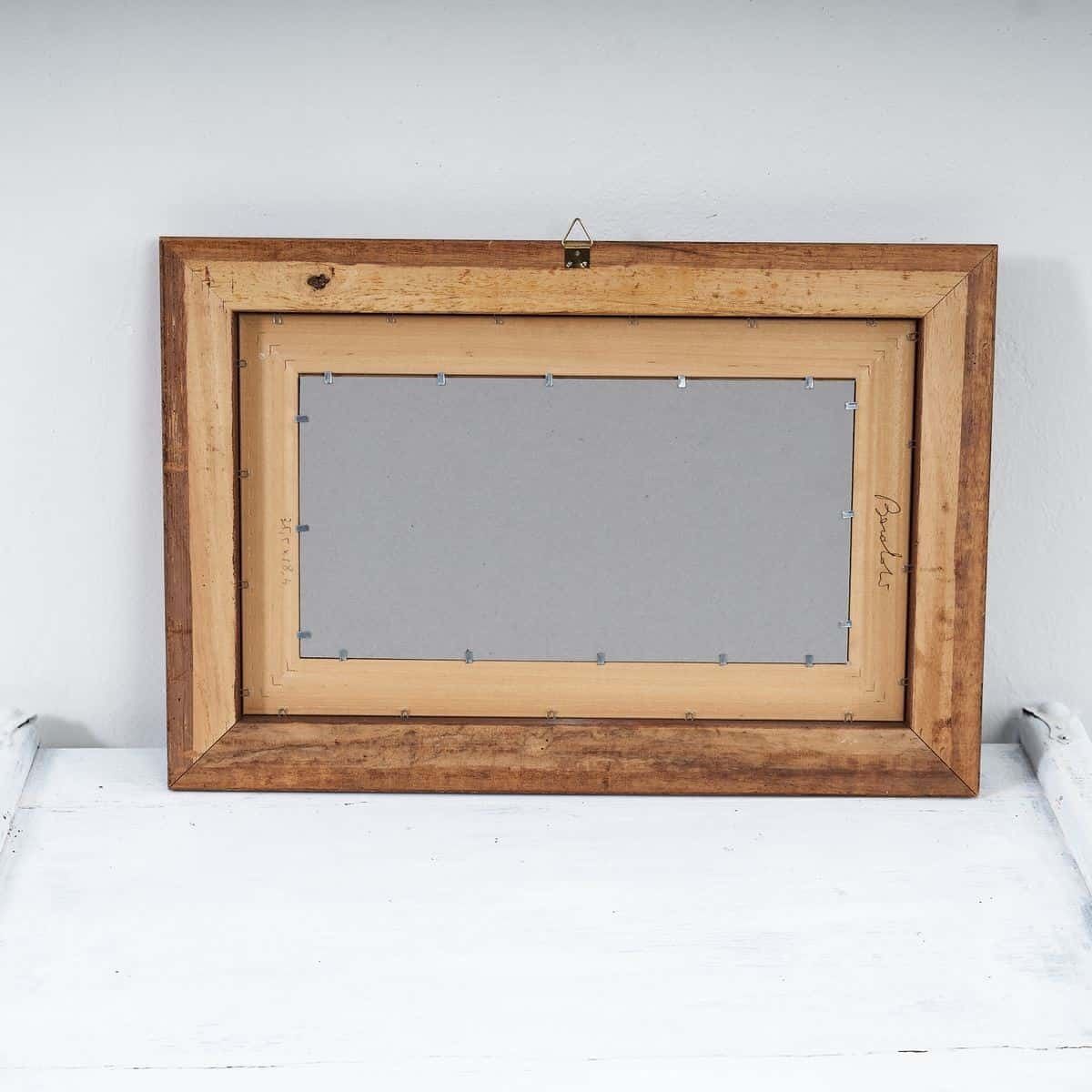 Elegant Framed Watercolor Landscape On Paper, 1980s photo 444.0