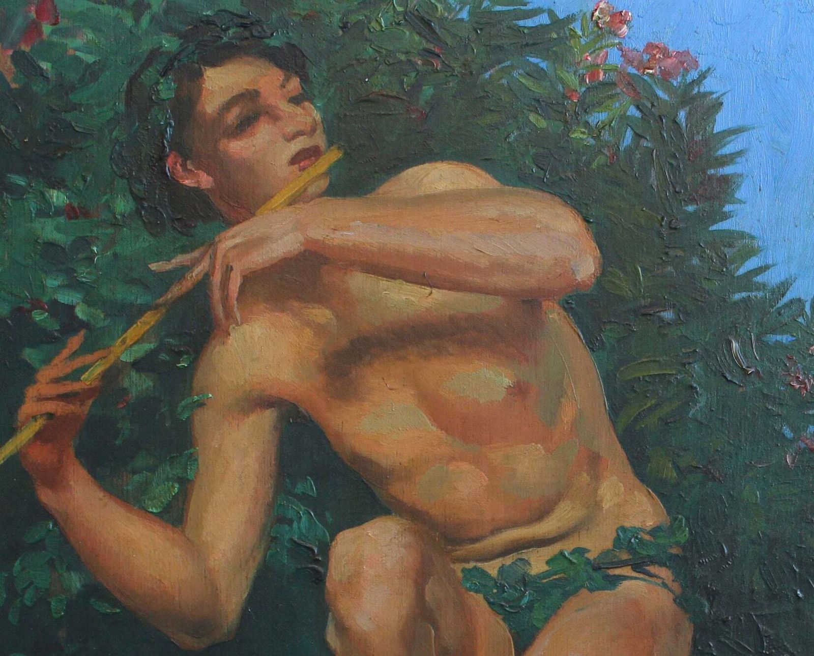 'The Young Shepherd With Pan Pipe' By Joseph Marius Avy (Circa 1920s) photo 1680.0