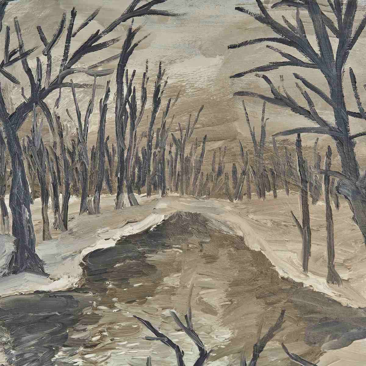 Oil On Panel, 1970s, Enchanting Winter, Signed, 1970s photo for sale