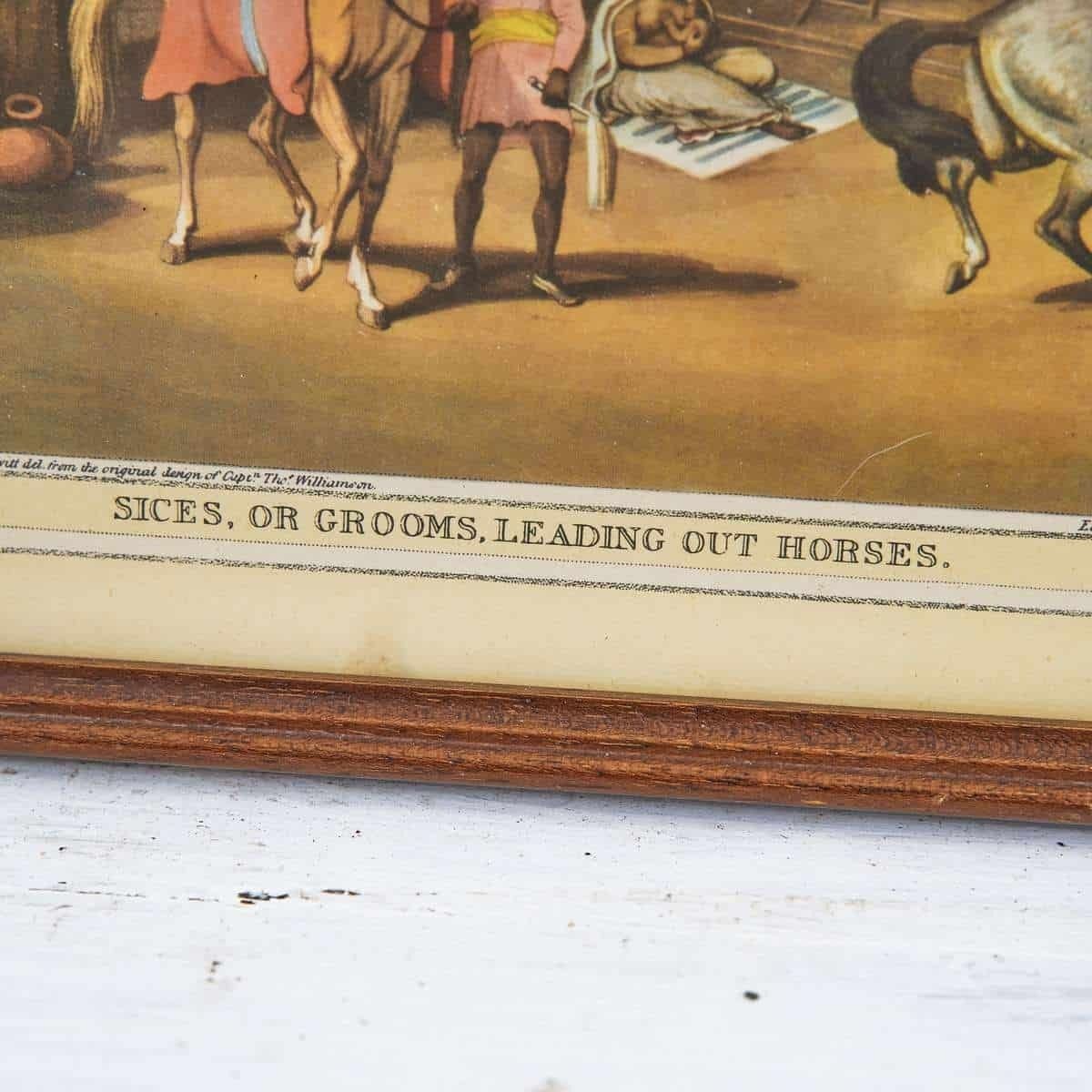 Antique Print Of Horses In Motion photo furniture