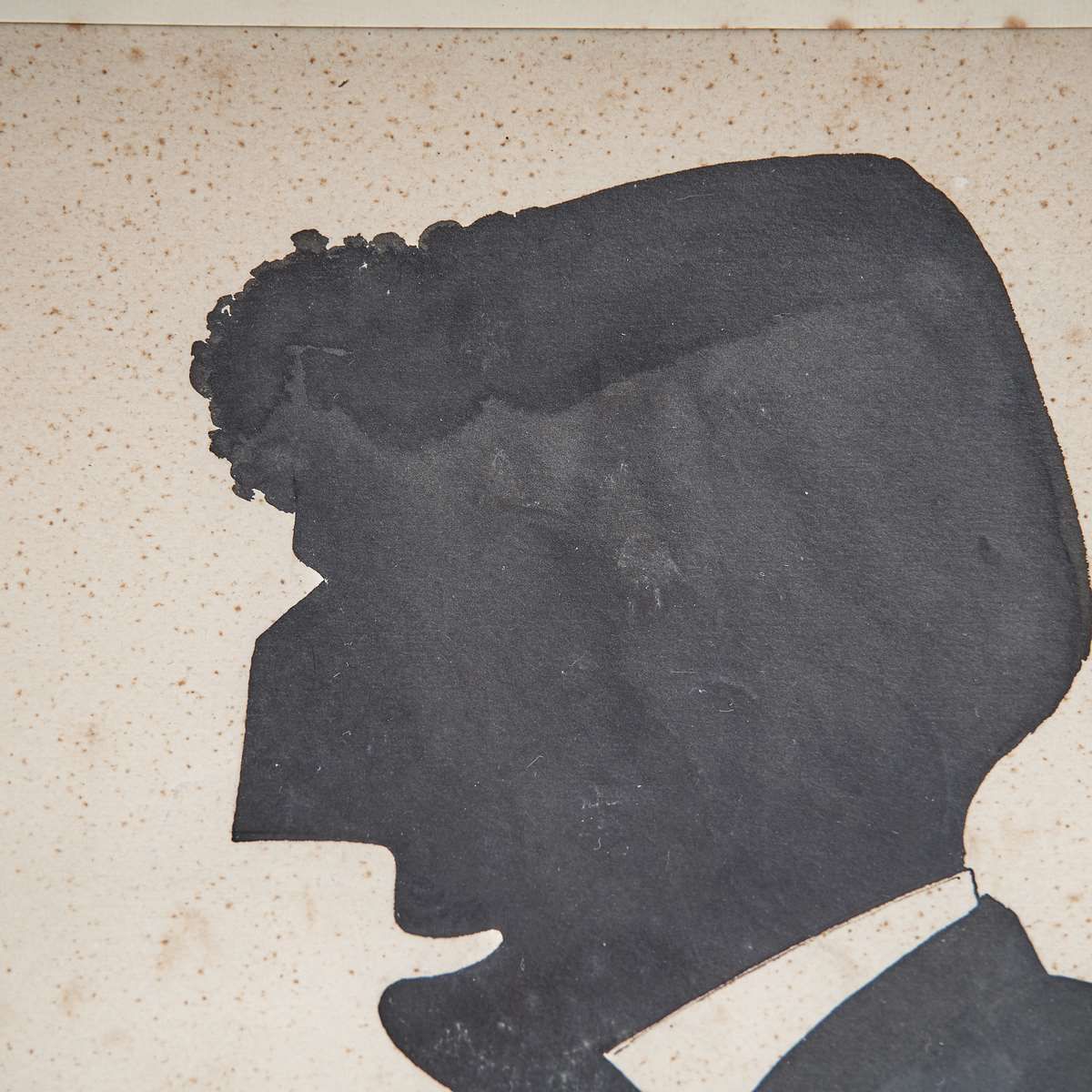 Detailed Male Profile Drawing From A Silhouette, 1907 photo 355.0