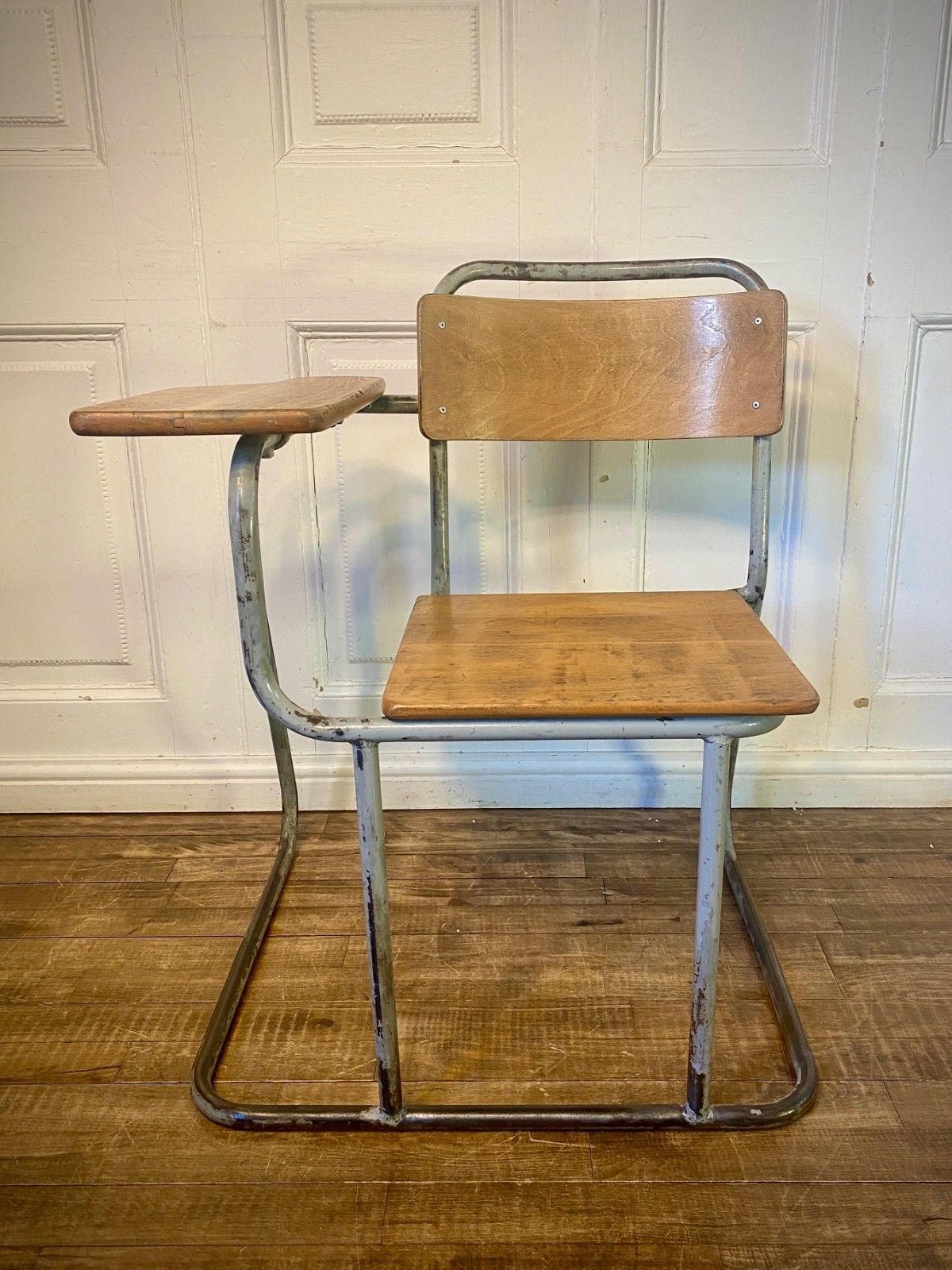 Vintage Mid Century School / College Lecture (Side Desk) Chair, Adult Size. photo furniture