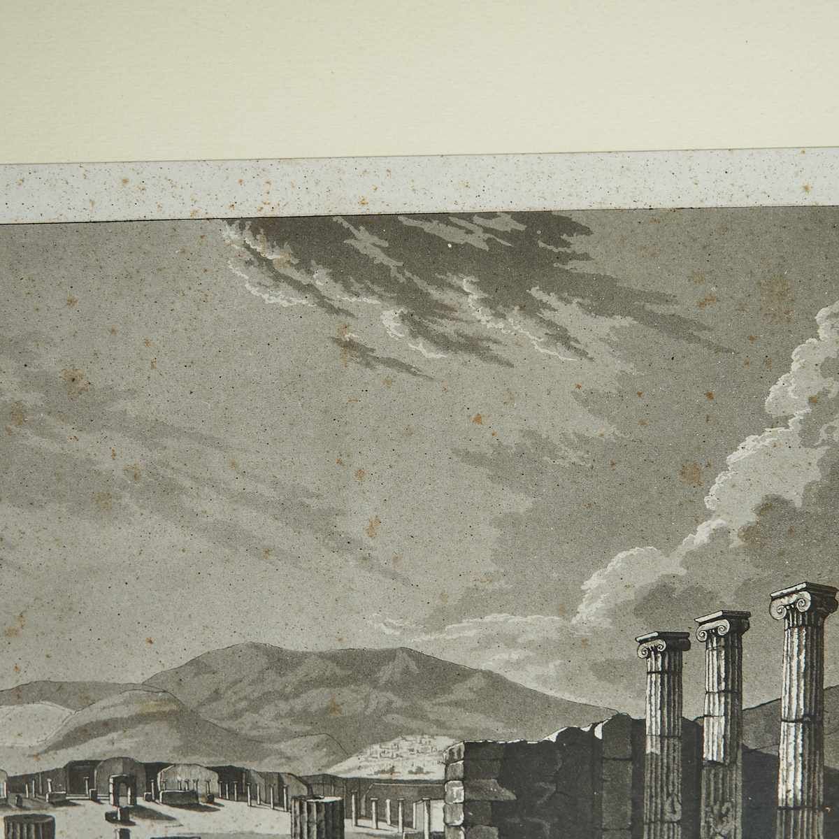 Ancient Print Of The Temple Of Jupiter In Pompeii photo Art