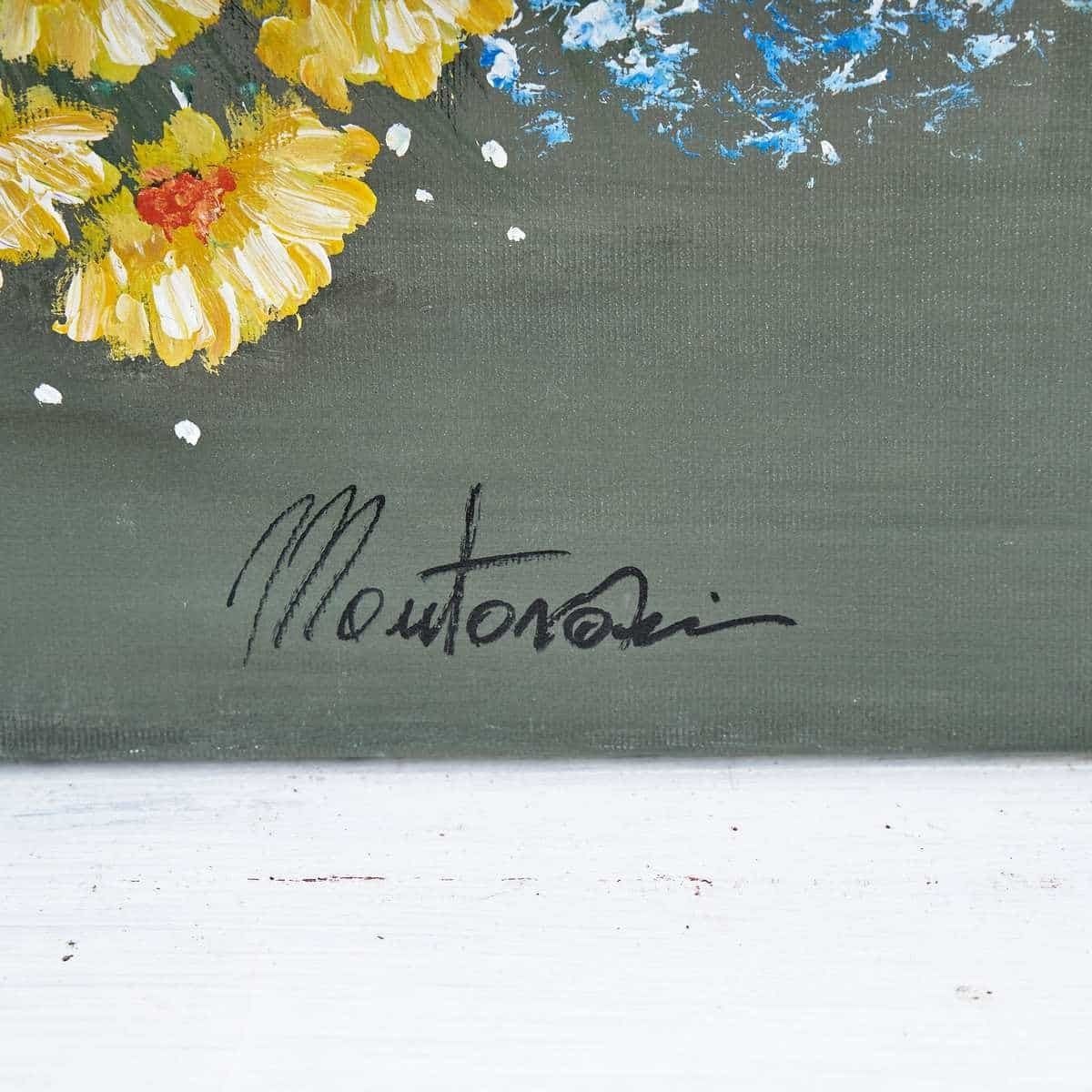 Floral Oil On Canvas By Costanza Mantovani photo furniture