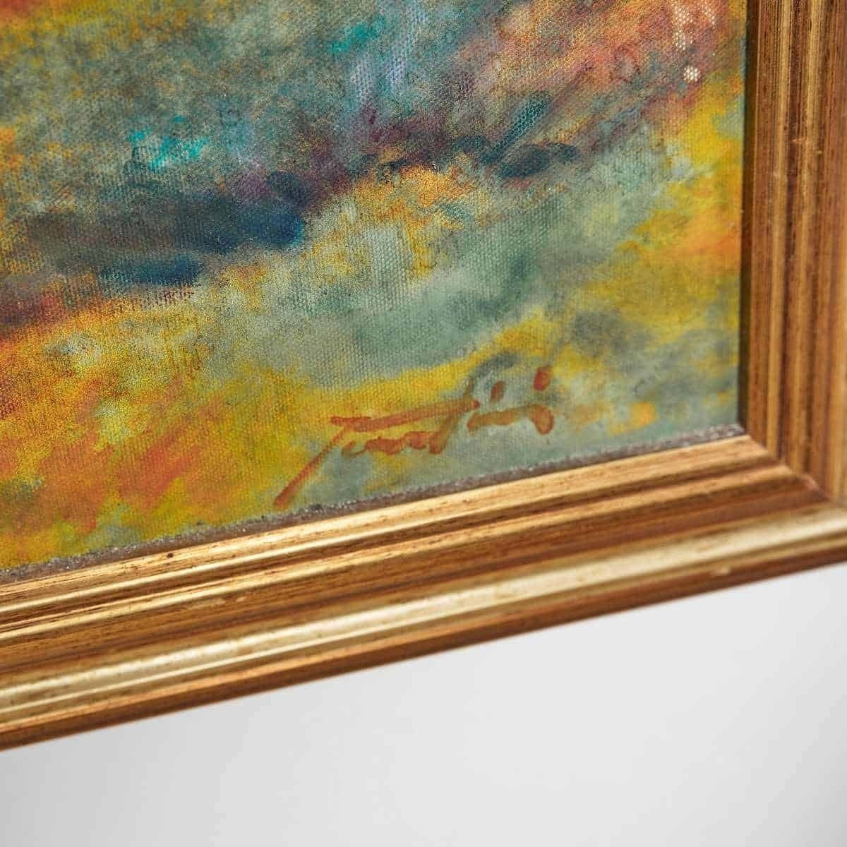 Oil On Canvas Young Fishermen: A Unique Work Of Art By Bruno Fantini photo for sale