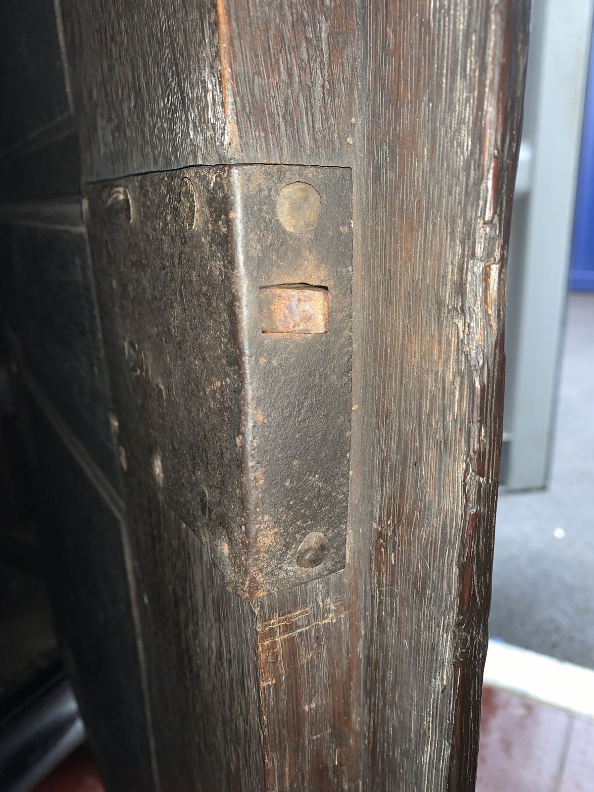 Furniture Antique 17th Century Court Cupboard Anno 1609 photo