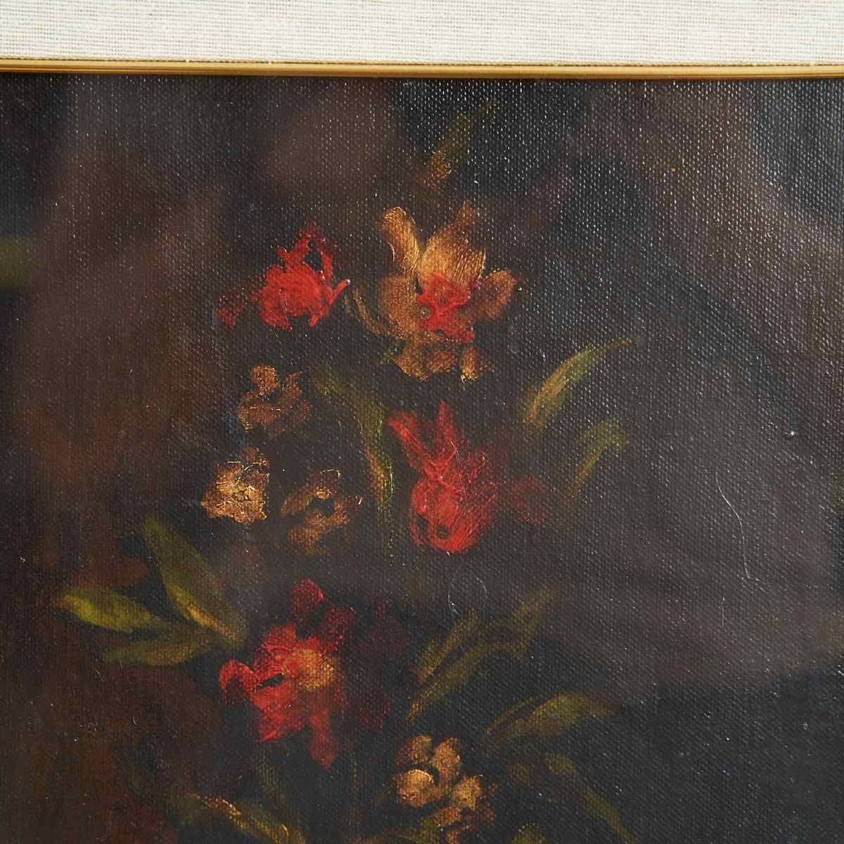 Work Attributed To Elisabetta Marchioni, Vase Of Flowers Oil On Canvas photo Art