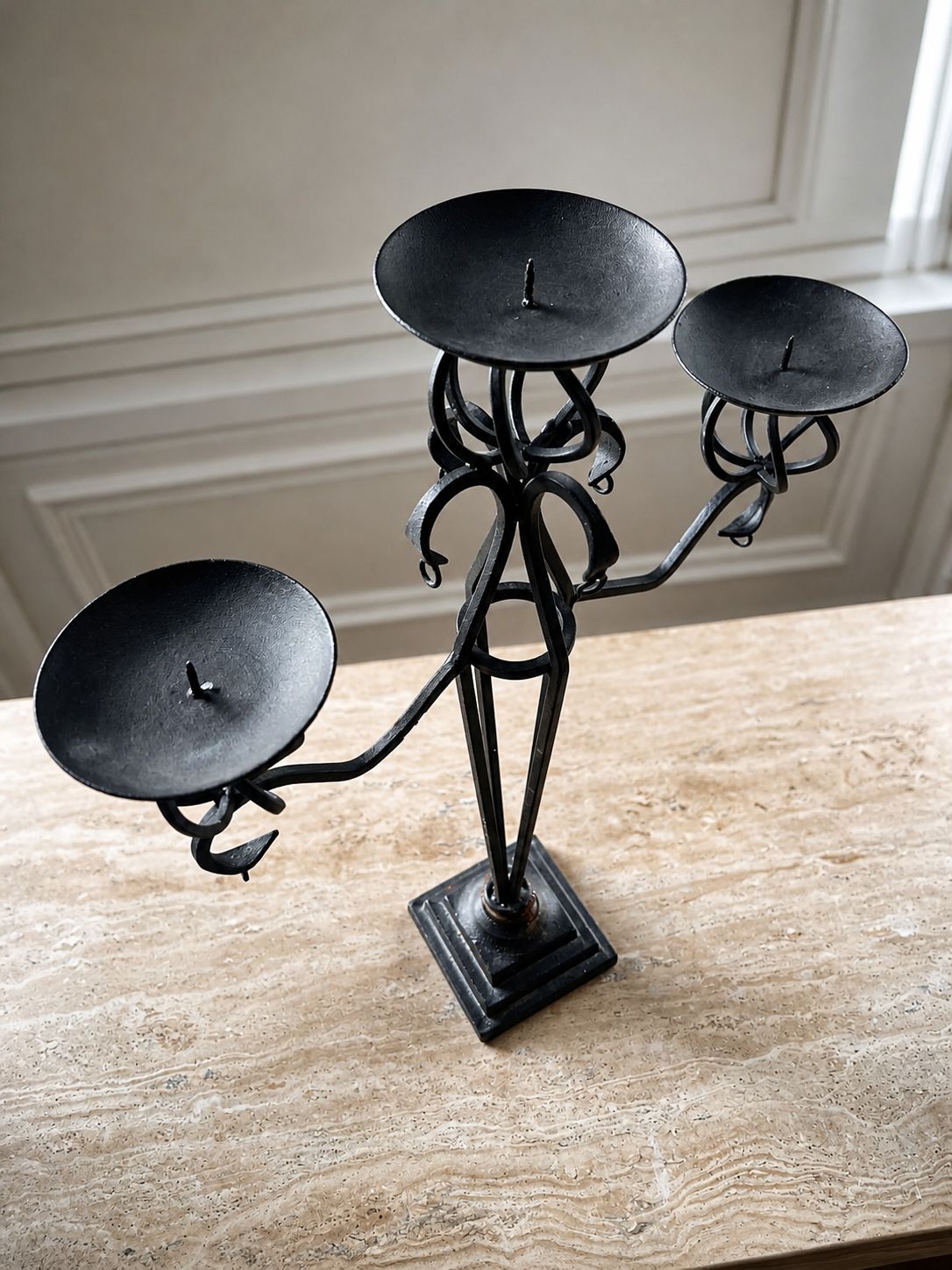 Wrought Iron 1980s Tall Candelabras (Set Of 2) photo Home Decor