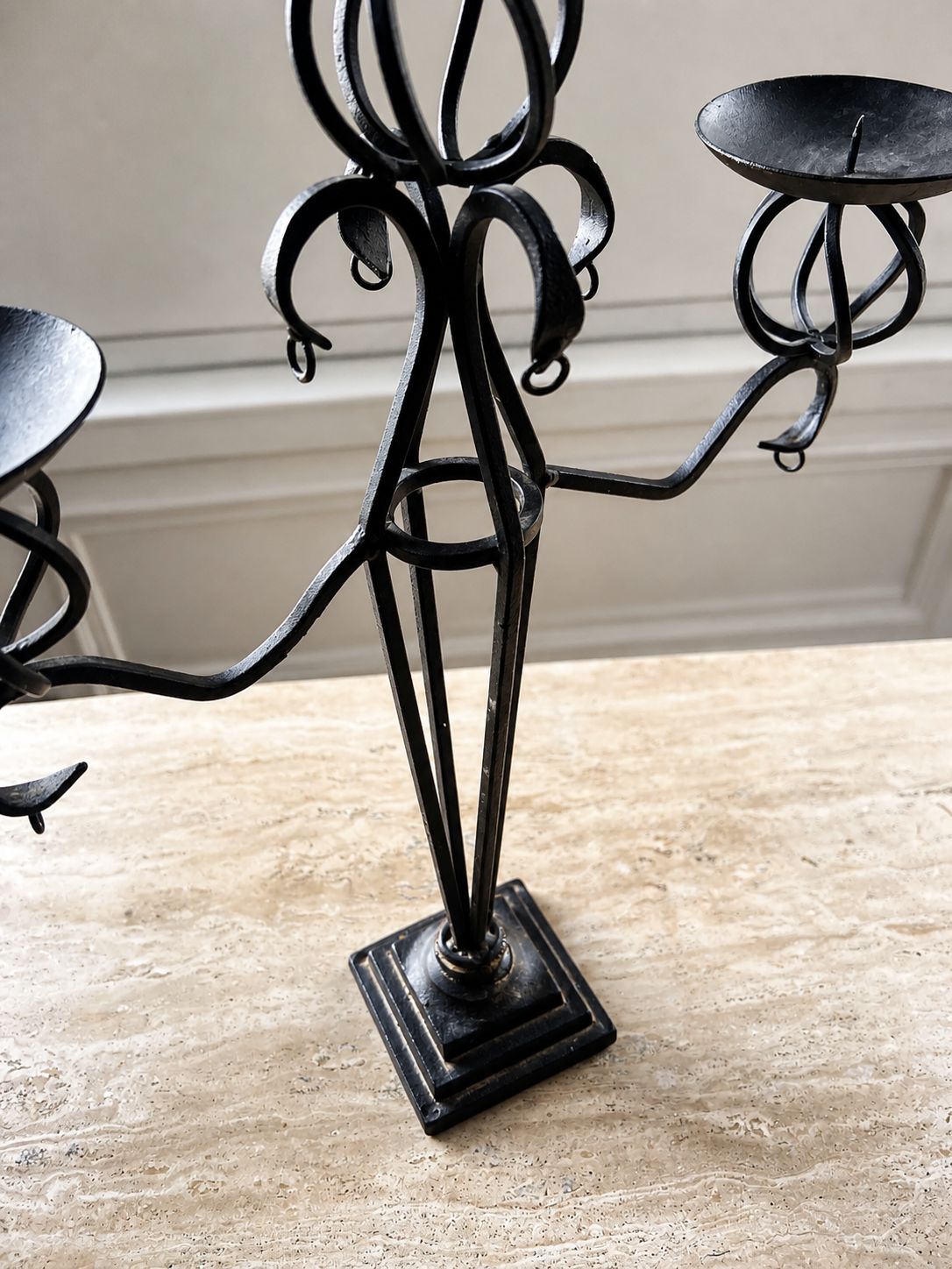 Wrought Iron 1980s Tall Candelabras (Set Of 2) photo 245.0