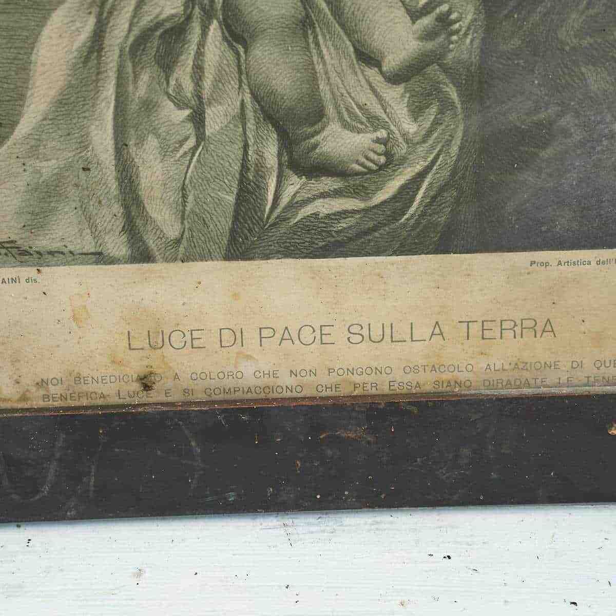 Print Image Of Great Emotional Intensity Of Madonna Della Pace. photo furniture