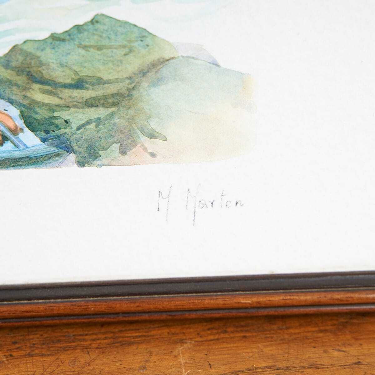 Marine Artwork Print With Wooden Frame photo for sale