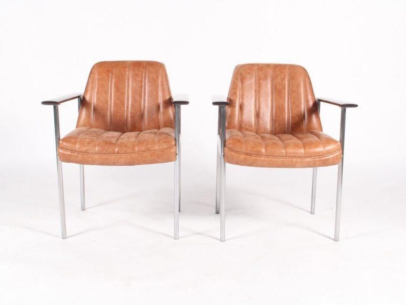 photo furniture Superb Set Of Newly Restored Midcentury Norwegian Armchairs By Dokka Møbler
