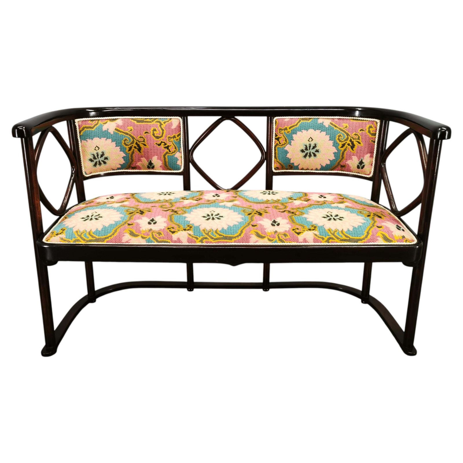 Josef Hoffmann Style Fledermaus Art Nouveau Sofa, 1930s