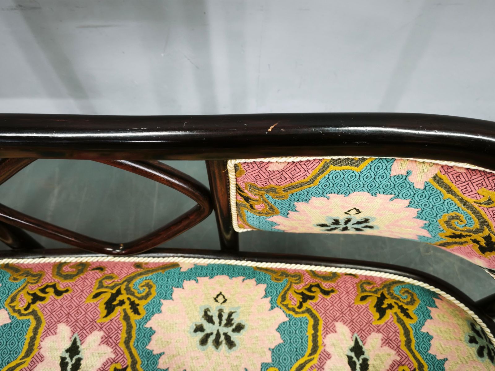 photo for sale Josef Hoffmann Style Fledermaus Art Nouveau Sofa, 1930s