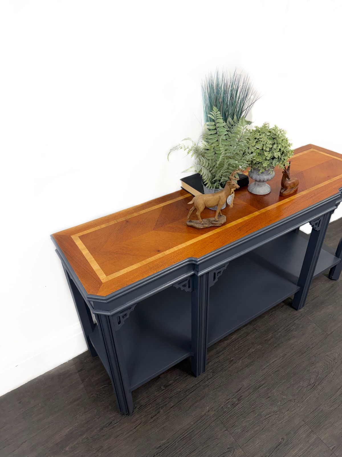Large Grey Collectable Console By Lane Furniture Company photo buy