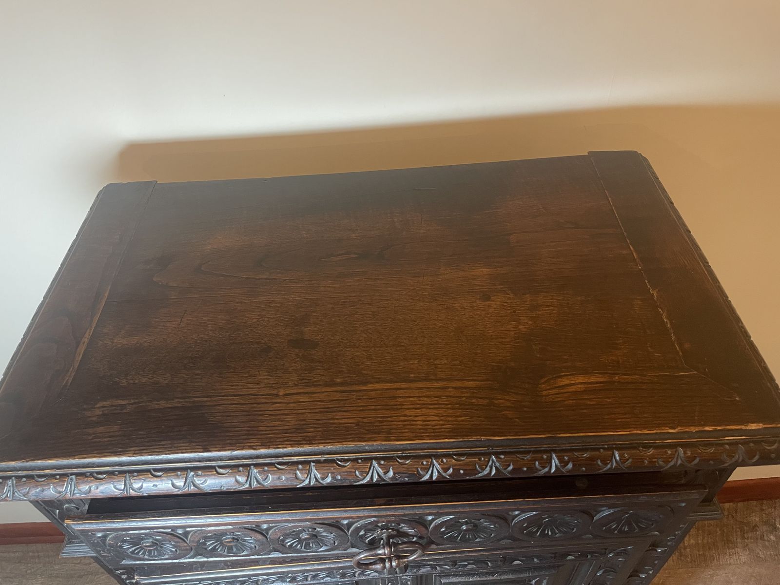 Antique French 20th Century Ornately Carved Housekeeper’s / Kitchen Food Cupboard photo 1000.0