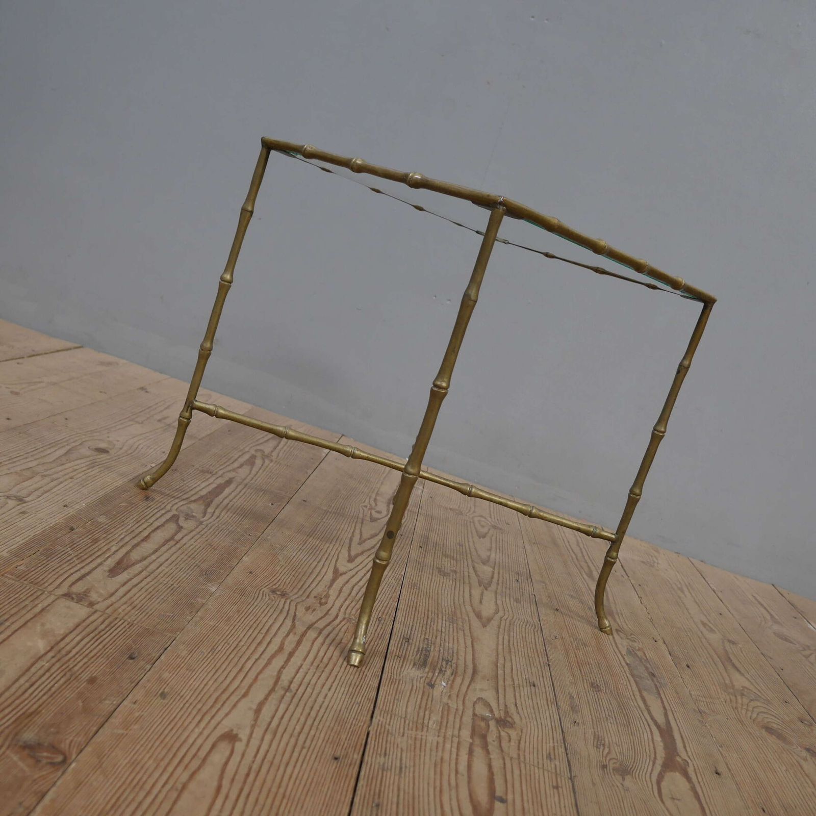 Maison Bagues Faux Bamboo Brass Side Table photo buy