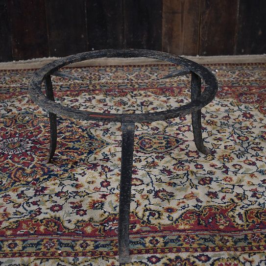 Antique Indian Kashmir Hand Engraved Scalloped Brass Wrought Iron Side Tea Table photo buy