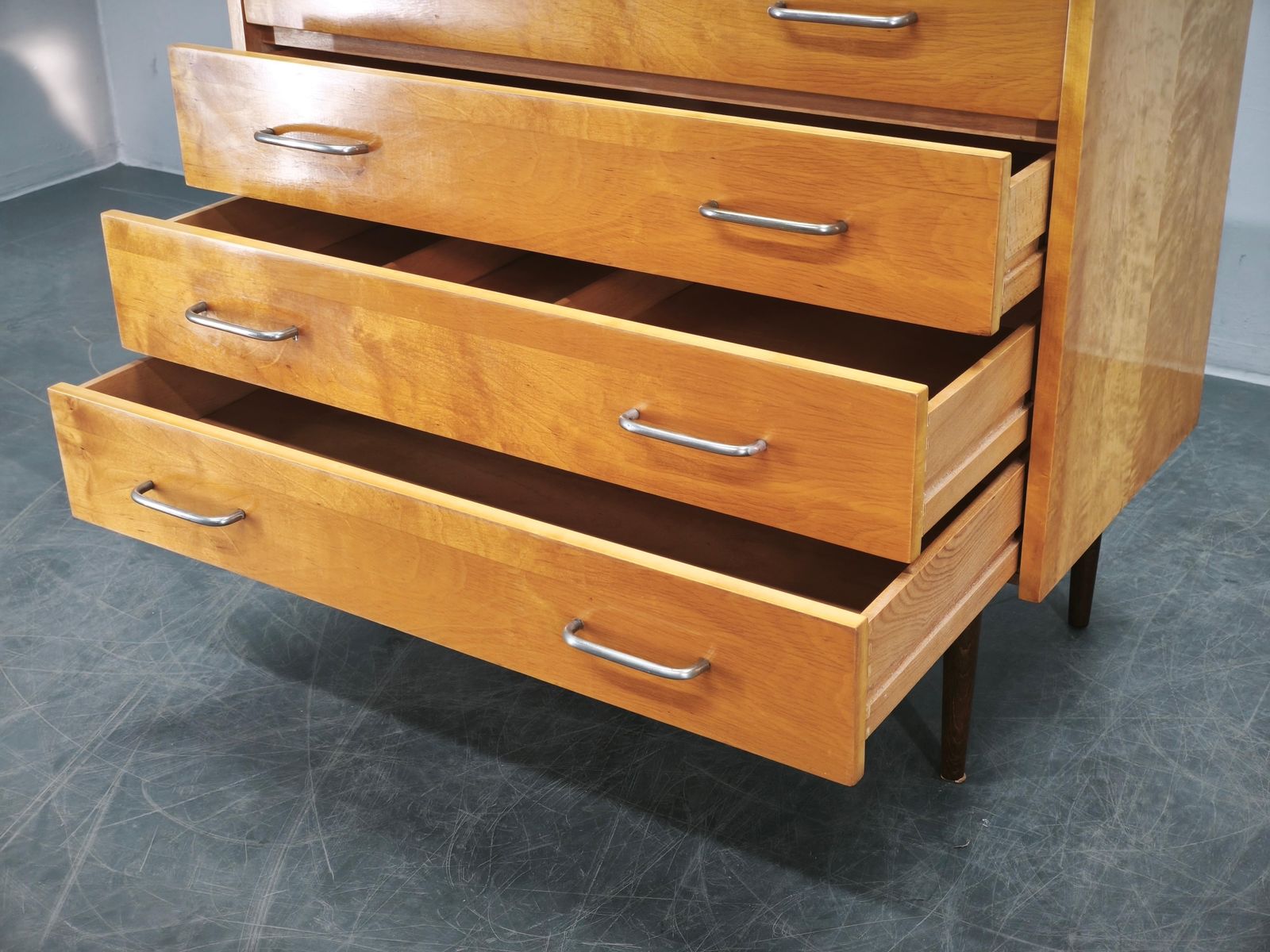 Furniture 1970s Up Zavody Czech Mid Century Vanity Chest With Mirror photo