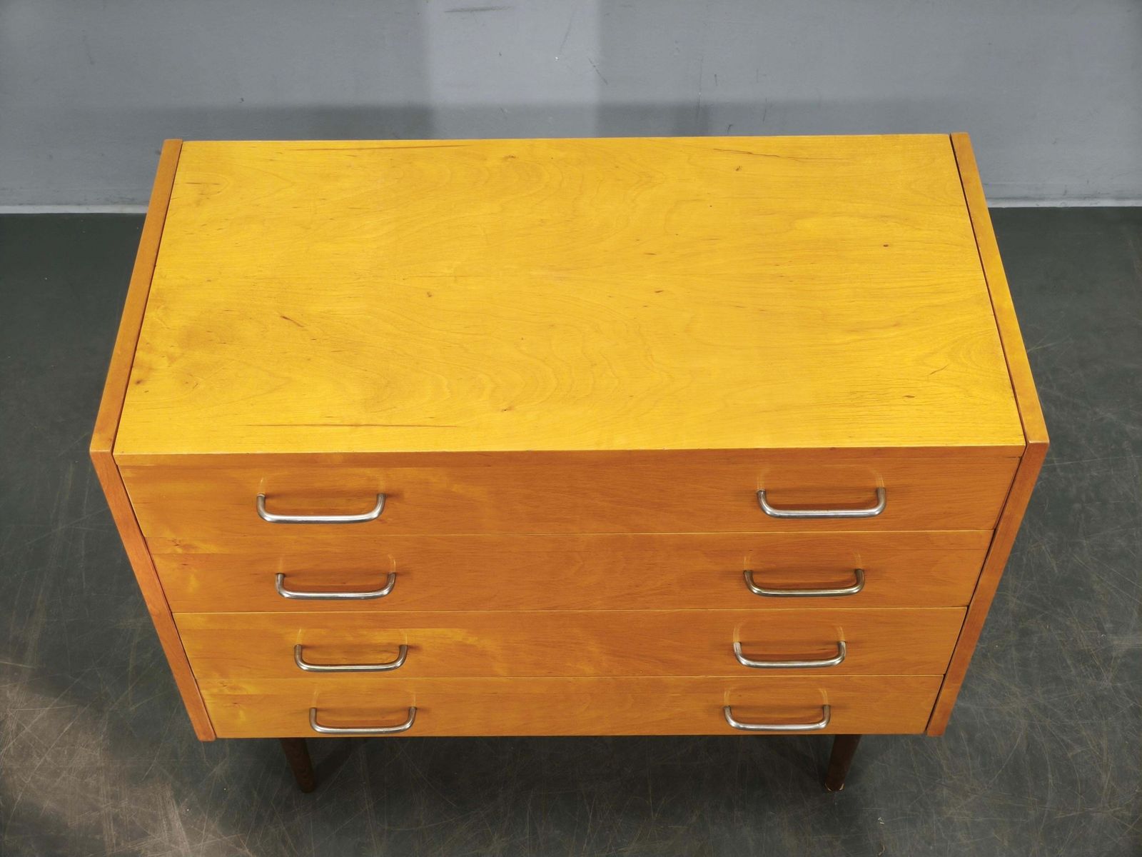 photo vintage 1970s Up Zavody Czech Mid Century Vanity Chest With Mirror