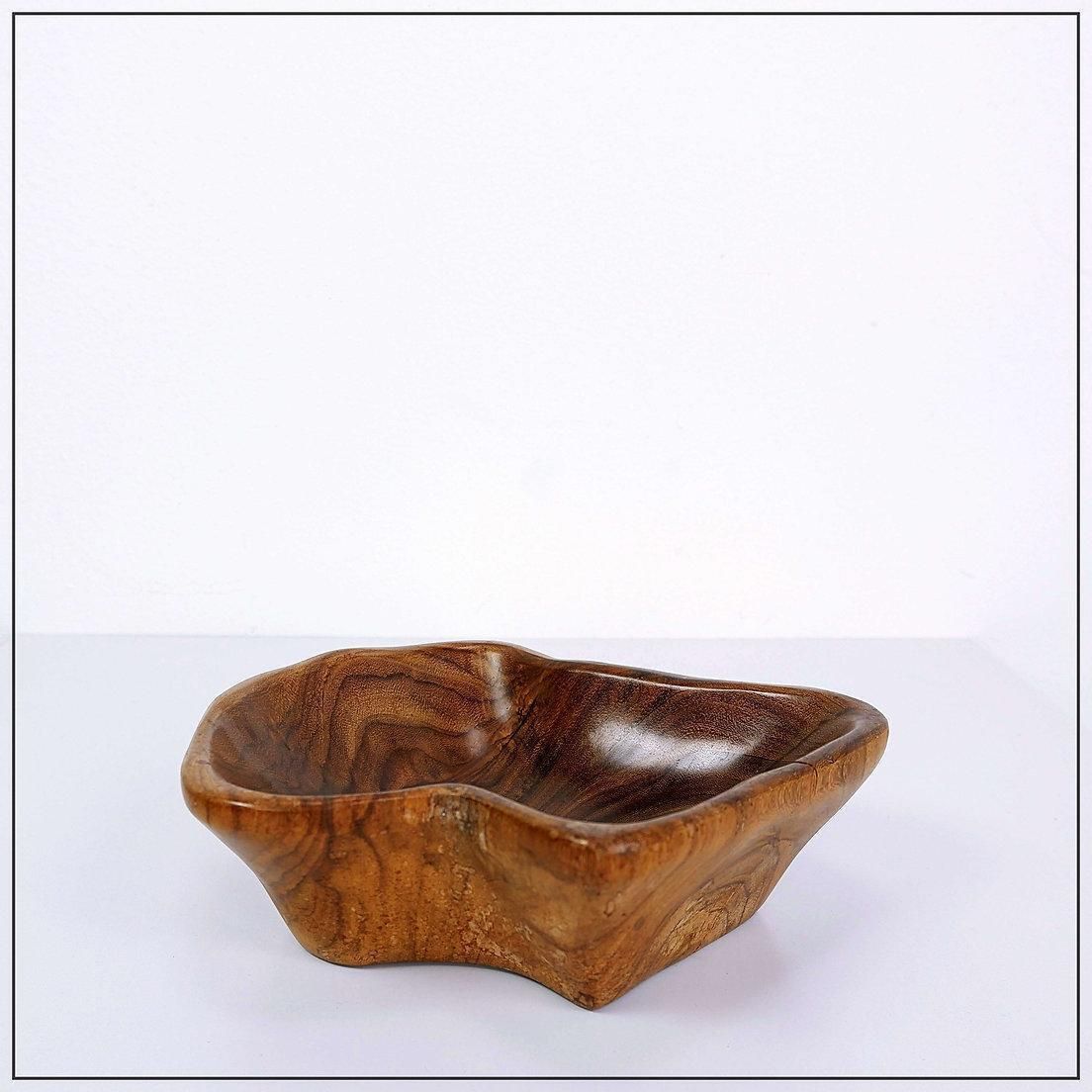 338.0 Brutalist Wood Bowl In The Spirit Of Alexandre Noll   1960s photo