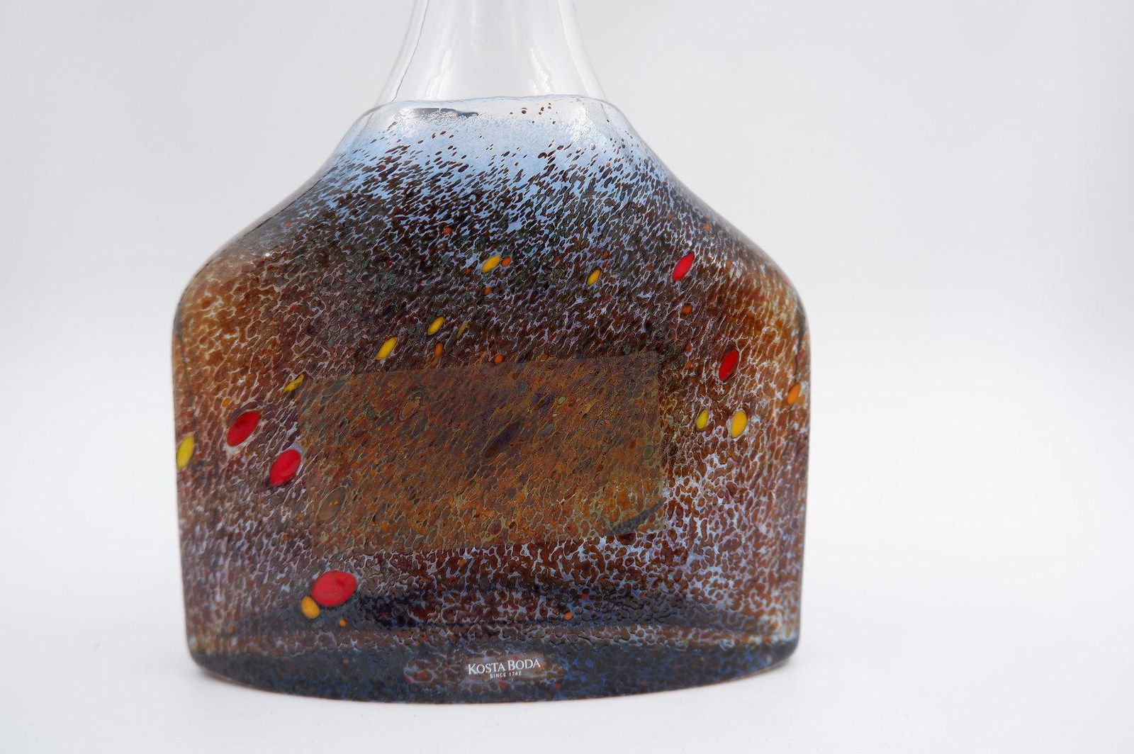 Home Decor Swedish Satellite Glass Vase By Bertil Vallien For Kosta Boda   1980s photo