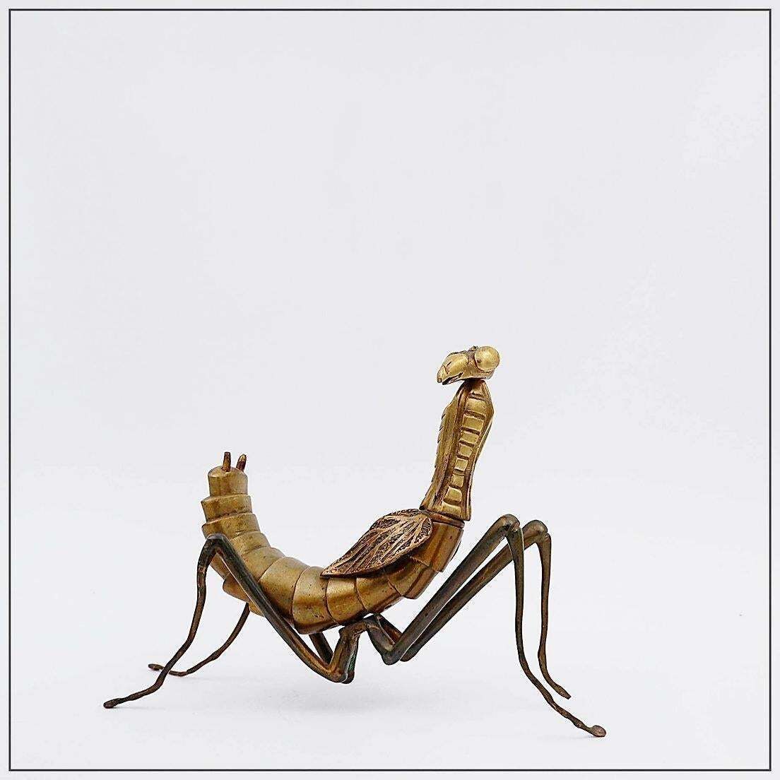 Mid Century Bronze Ants Sculpture In Brass, 1960s Hollywood Regency photo furniture