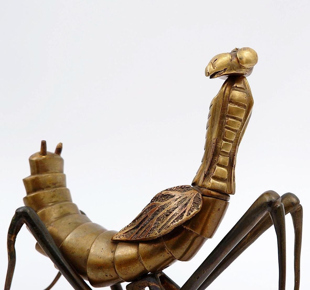 photo vinterior Mid Century Bronze Ants Sculpture In Brass, 1960s Hollywood Regency