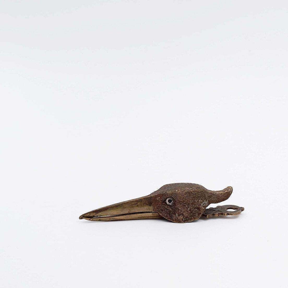 Cast Gilt Brass Paper Clip In The Form Of A Snipe   Circa 1900 photo buy