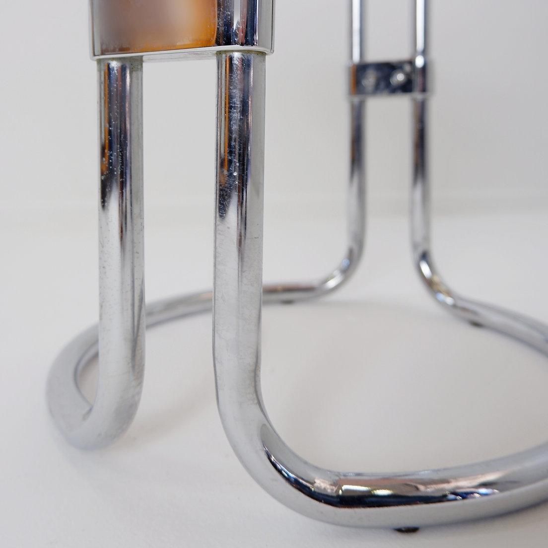 Bathroom Stool By Keuco Tubular Chrome & Powder Pink Plastic, 1980s photo 399.0