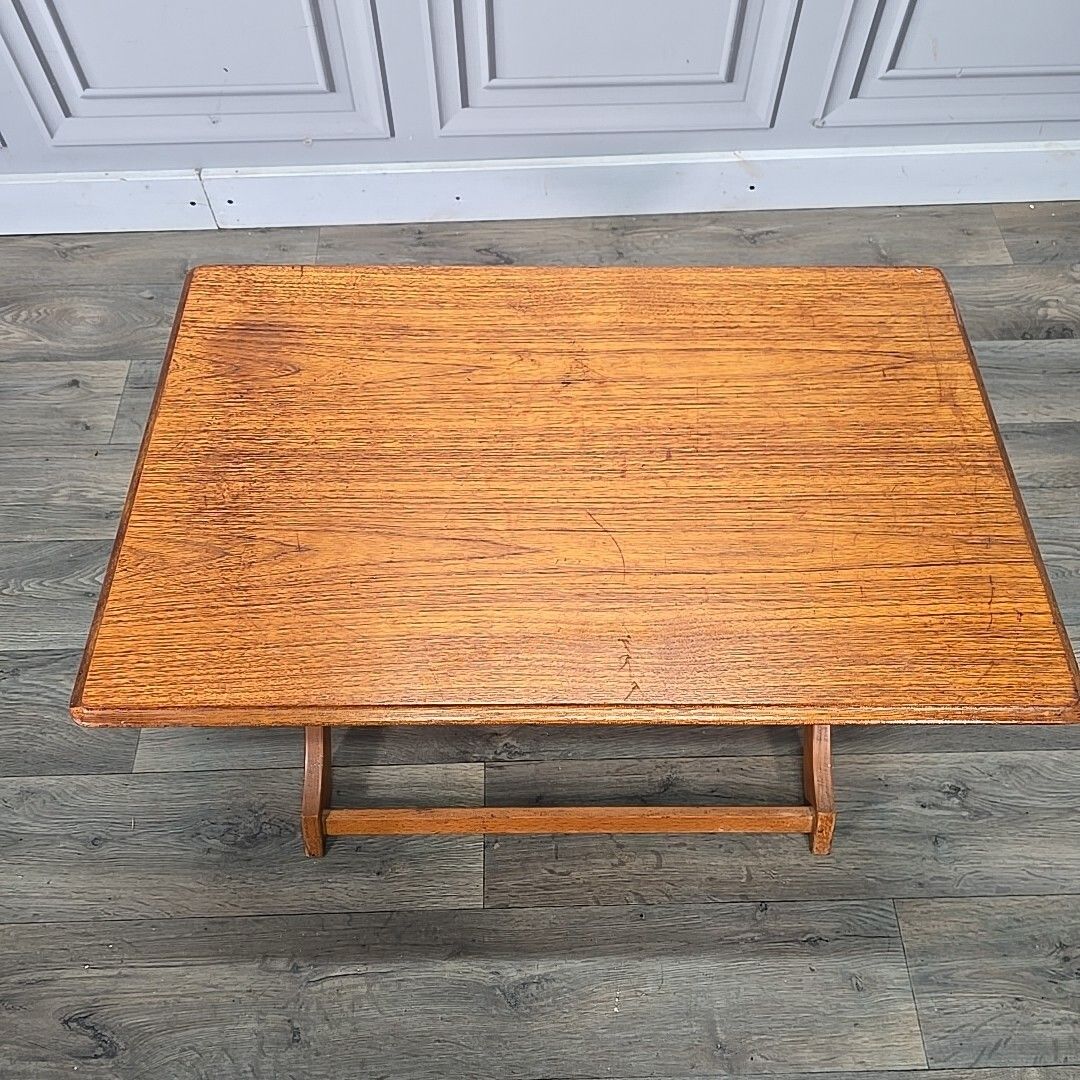 photo furniture Retro Vintage Myer Table Mid Century Modern Folding Wooden Coffee Side Danish