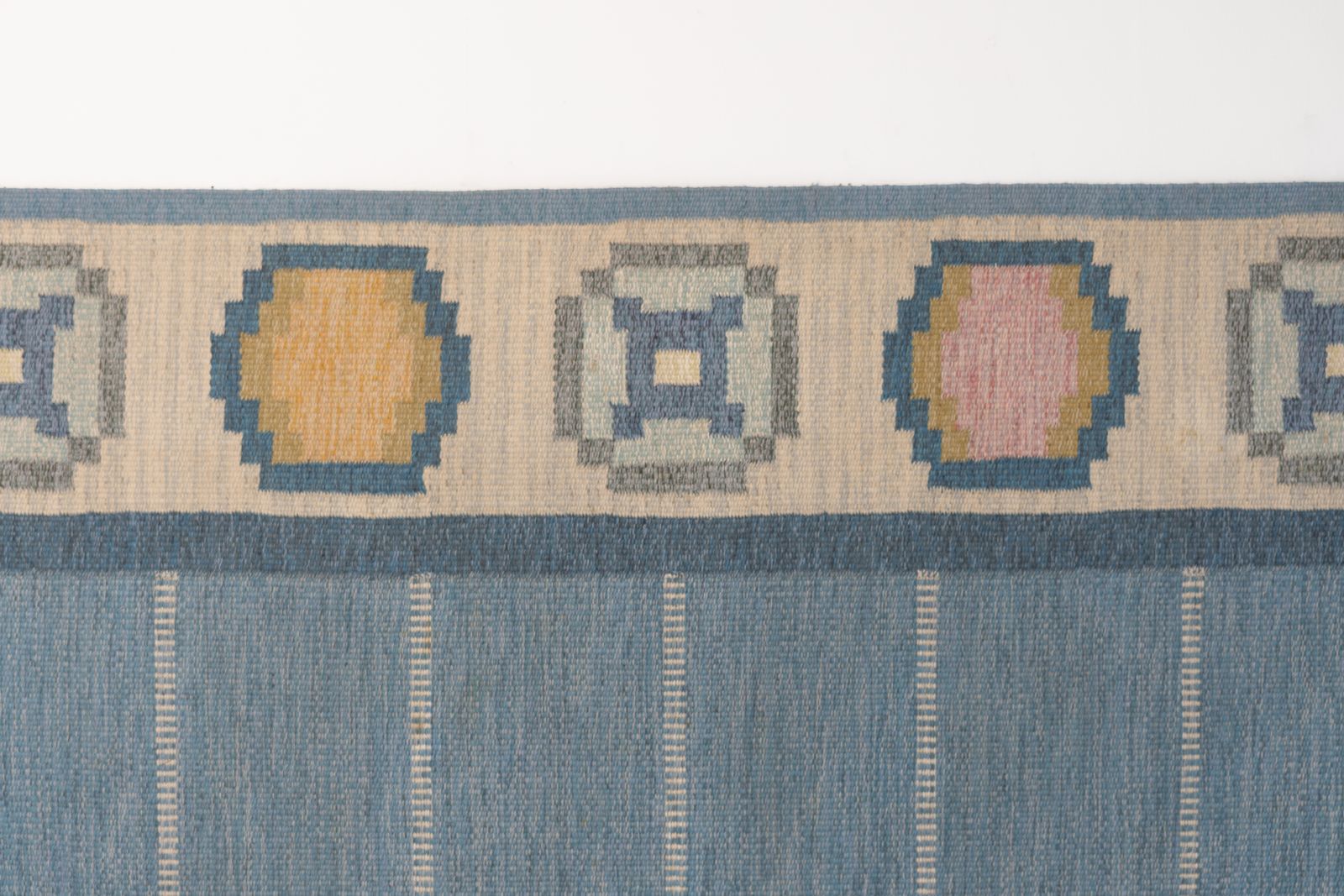 Large Mid Century Swedish Kilim By Ingegerd Silow photo for sale