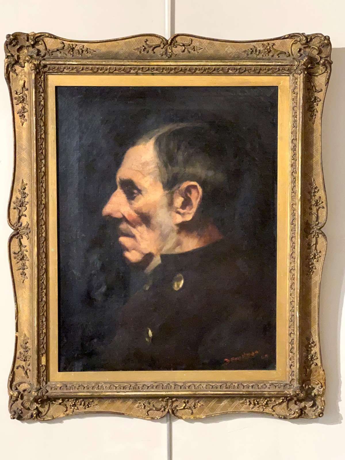 Oil On Canvas Portrait By Bertram Priestman Ra, Exhibited Royal Academy 1890 photo Art