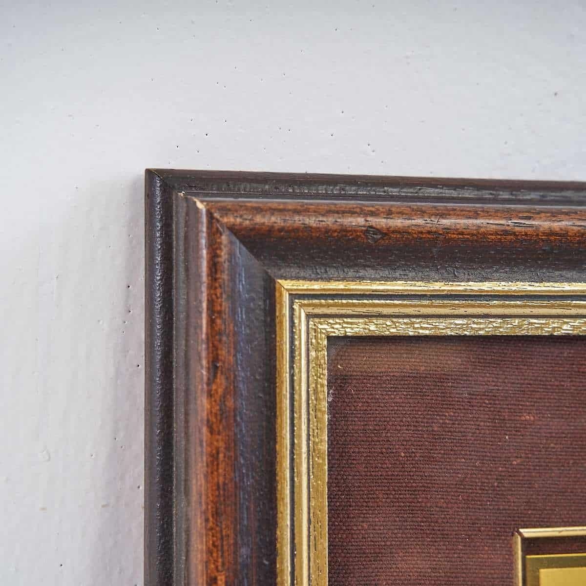 Metal Plaque Antique Print Palazzo Nodari photo for sale